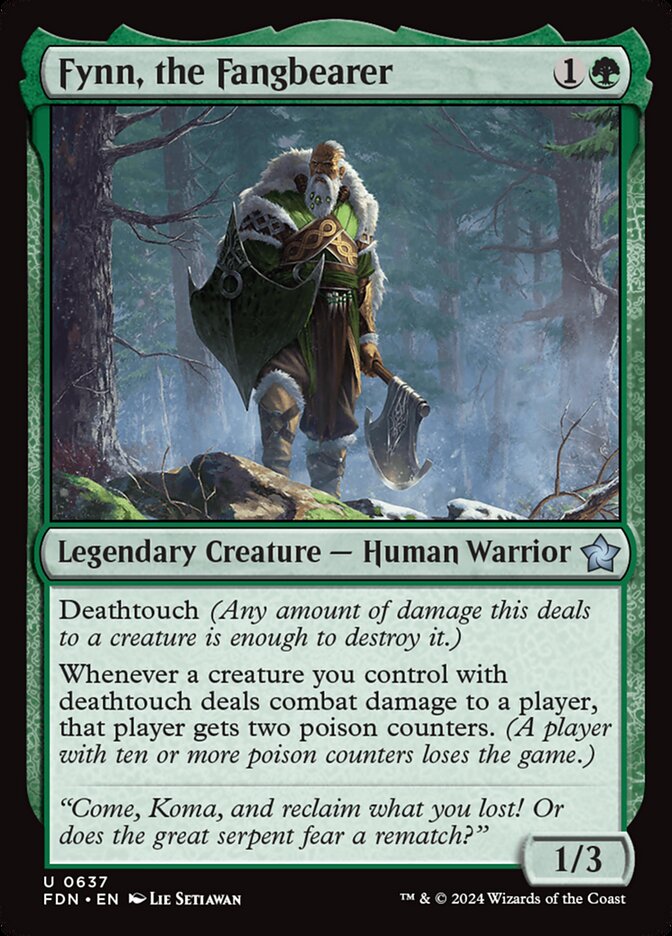 Fynn, the Fangbearer card front