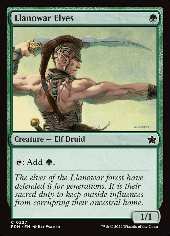 Llanowar Elves card front