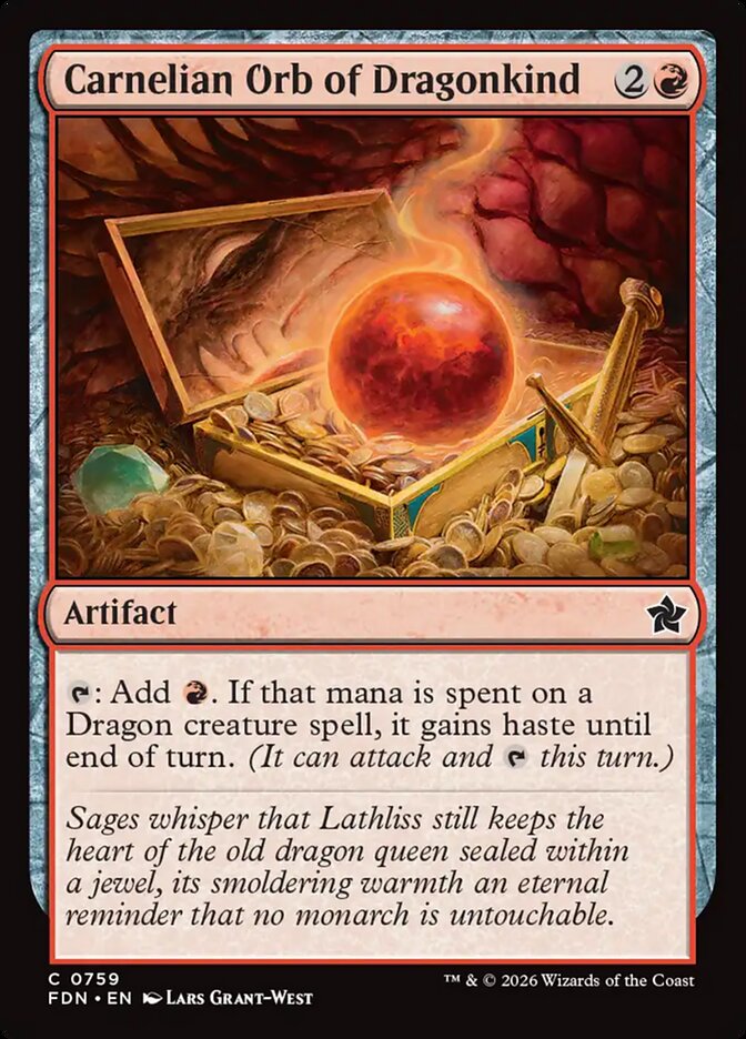 Carnelian Orb of Dragonkind card front