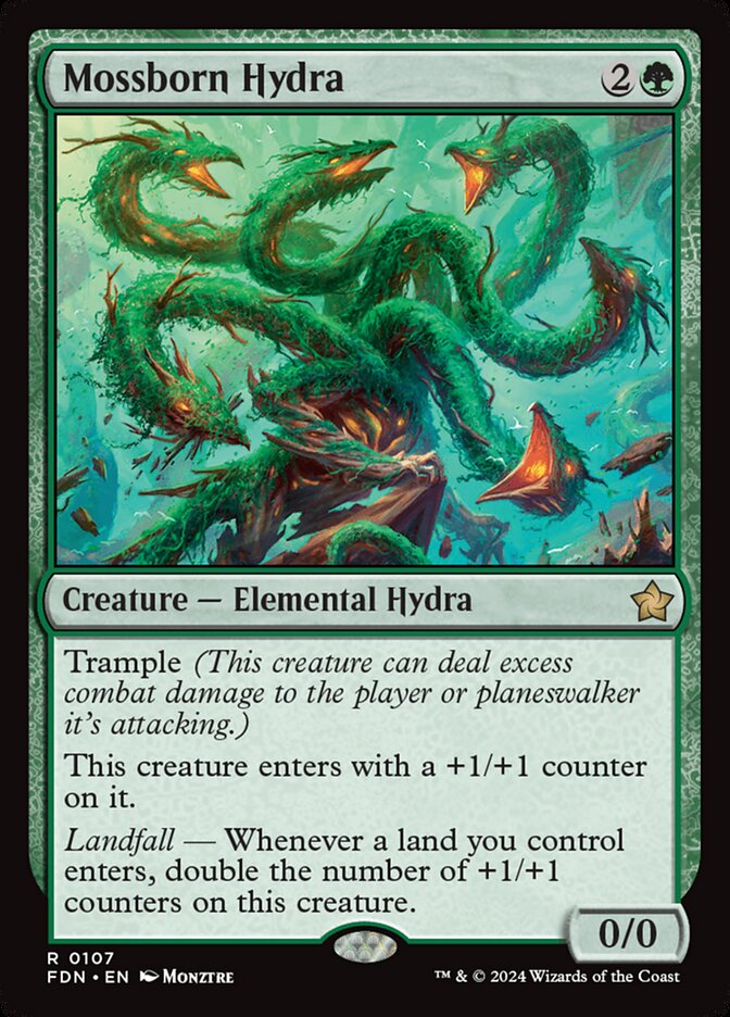 Mossborn Hydra card front