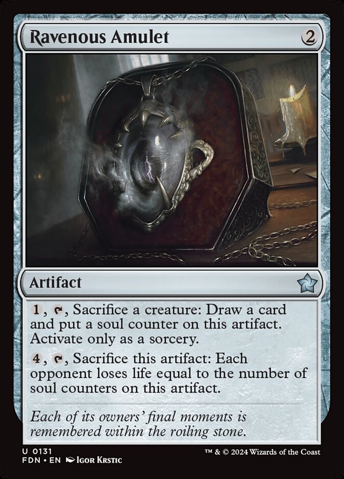 Ravenous Amulet card front