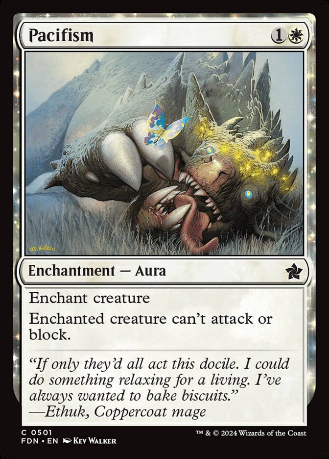 Pacifism card front