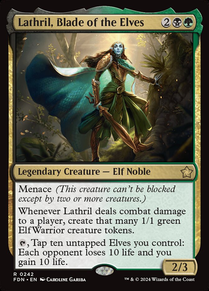 Lathril, Blade of the Elves card front