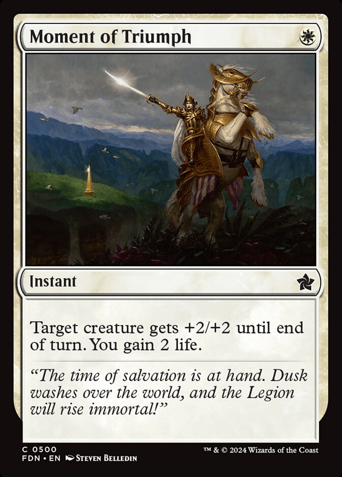 Moment of Triumph card front