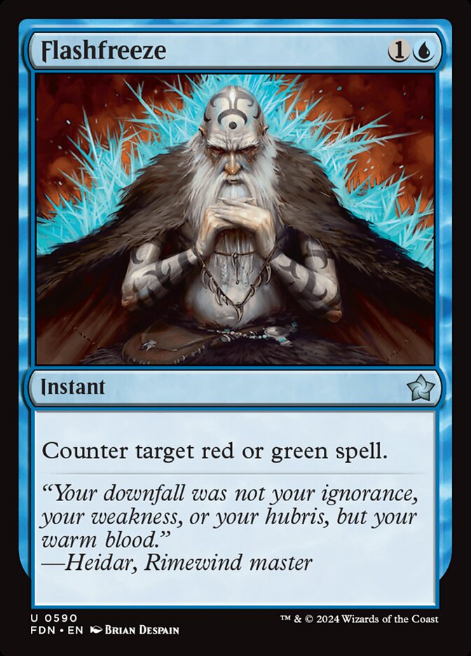Flashfreeze card front