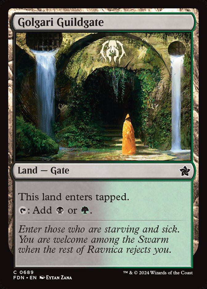 Golgari Guildgate card front