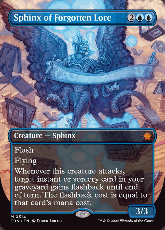 Sphinx of Forgotten Lore card front