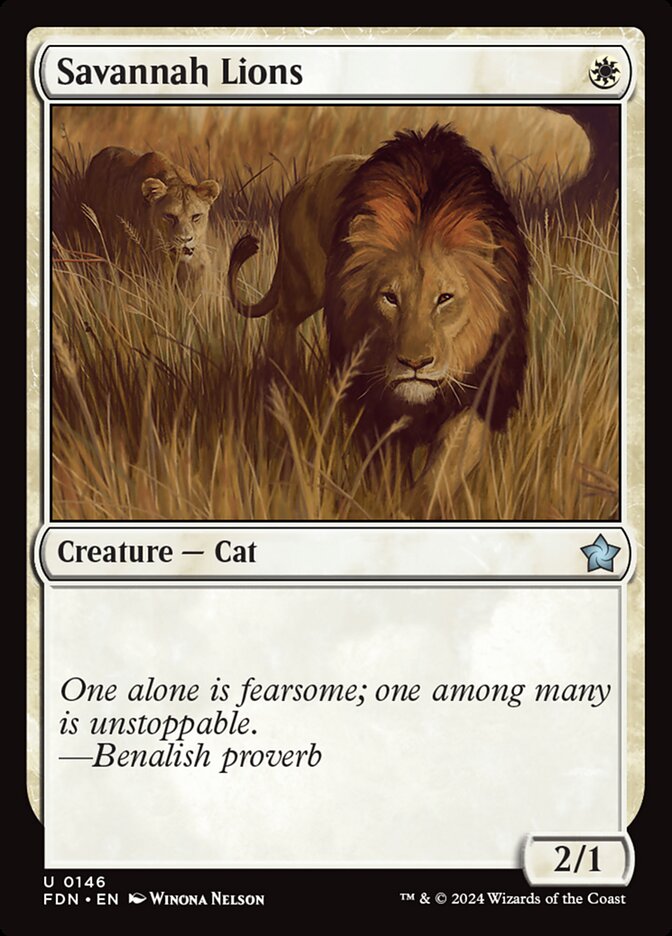Savannah Lions card front