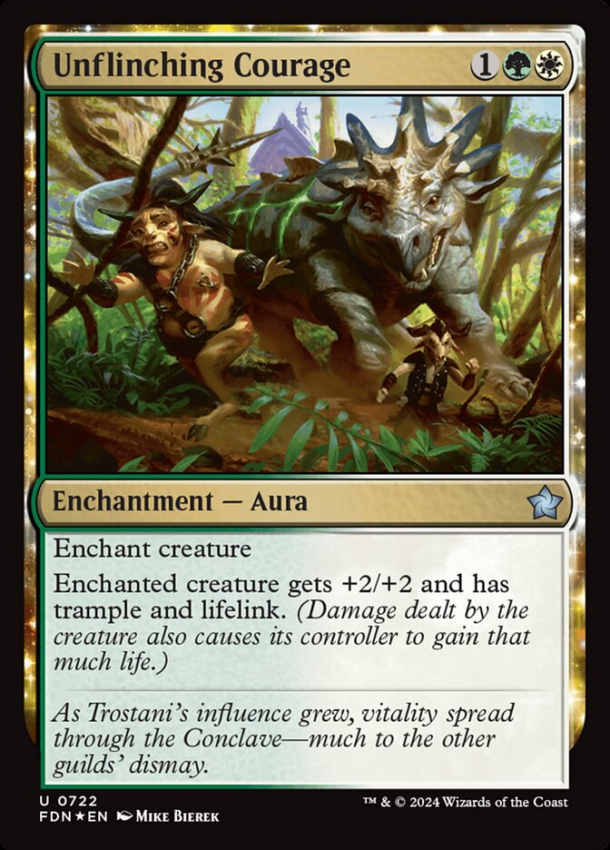 Unflinching Courage card front