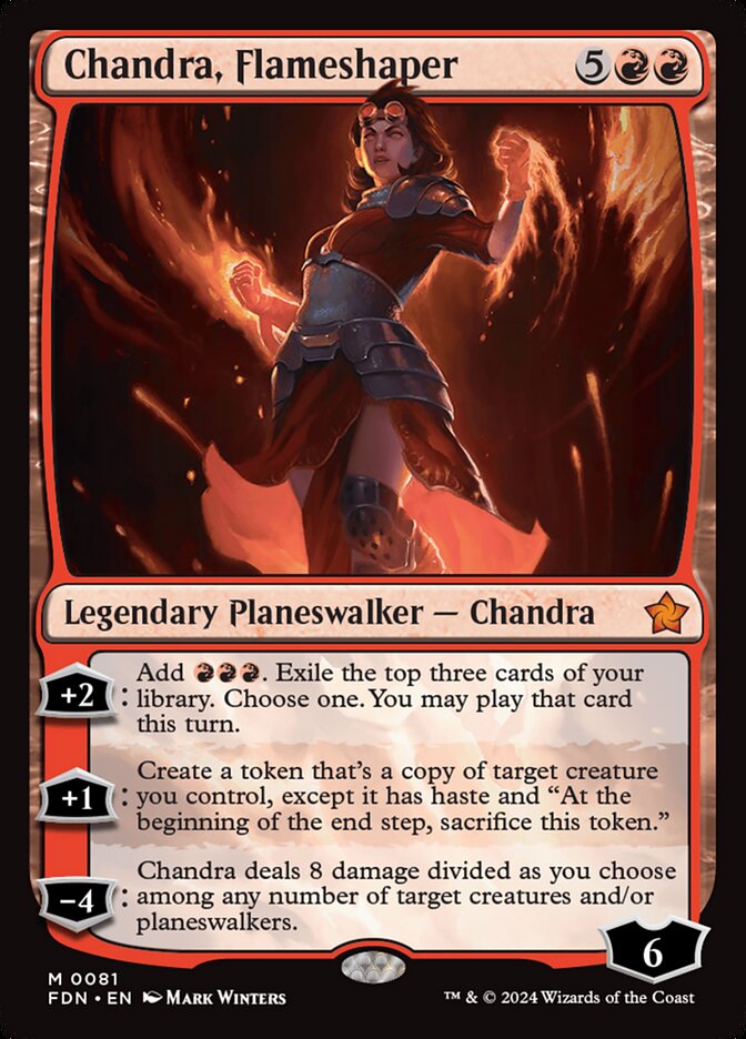 Chandra, Flameshaper card front
