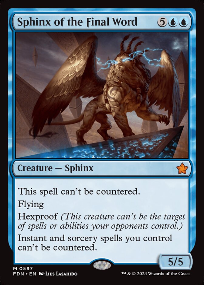 Sphinx of the Final Word card front