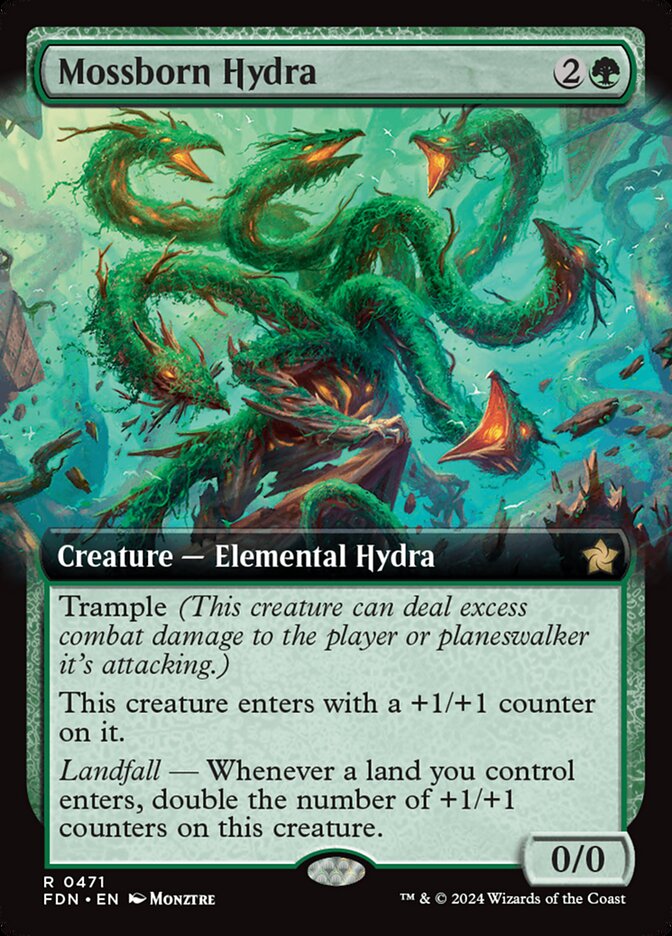 Mossborn Hydra card front
