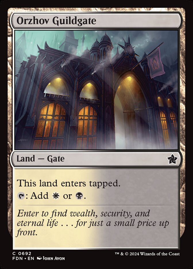 Orzhov Guildgate card front
