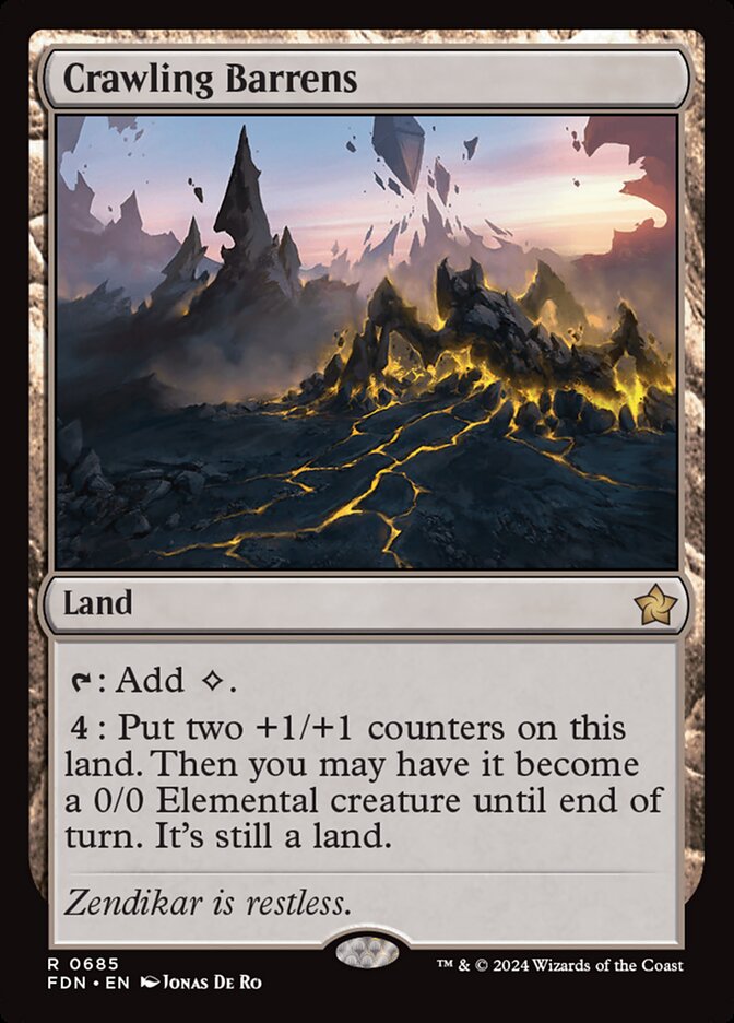 Crawling Barrens card front