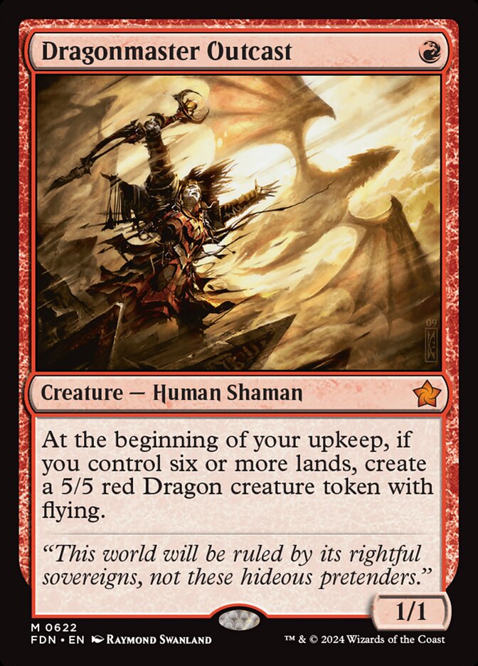 Dragonmaster Outcast card front