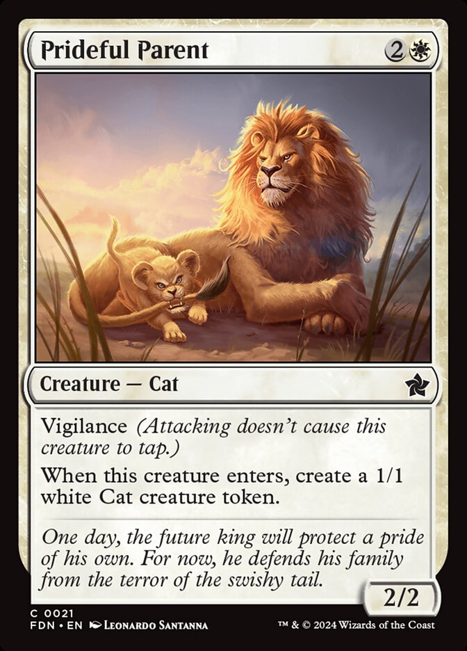 Prideful Parent card front