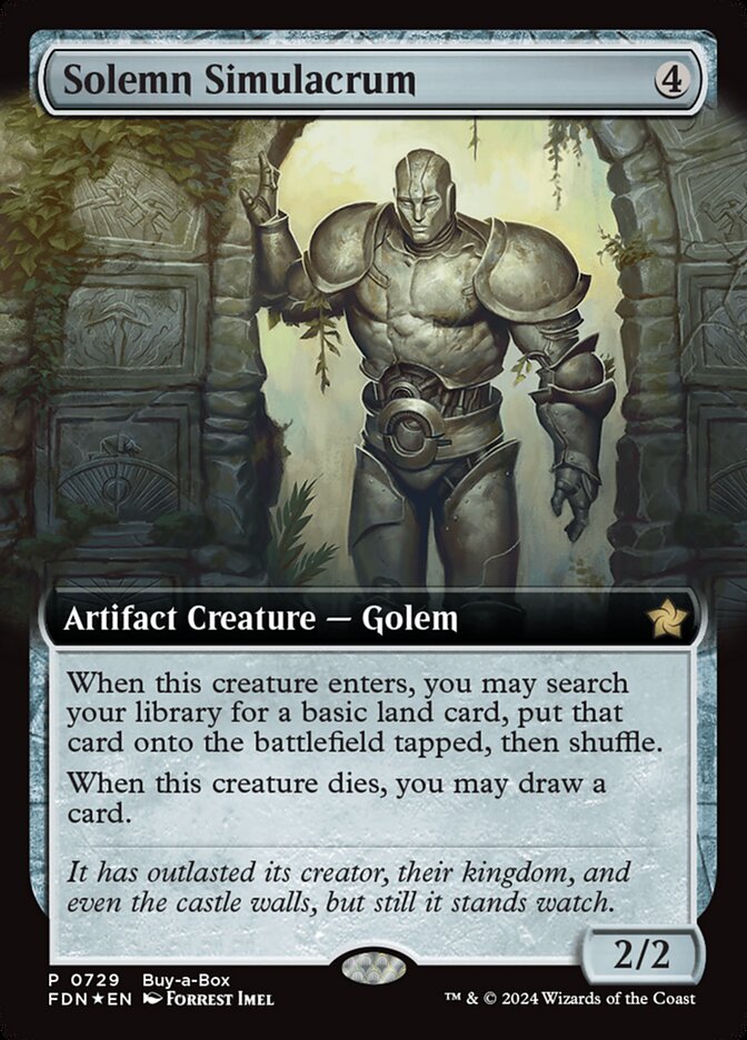 Solemn Simulacrum card front