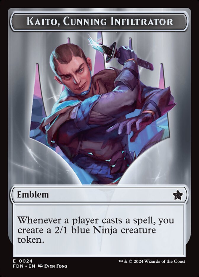 Kaito, Cunning Infiltrator Emblem card front