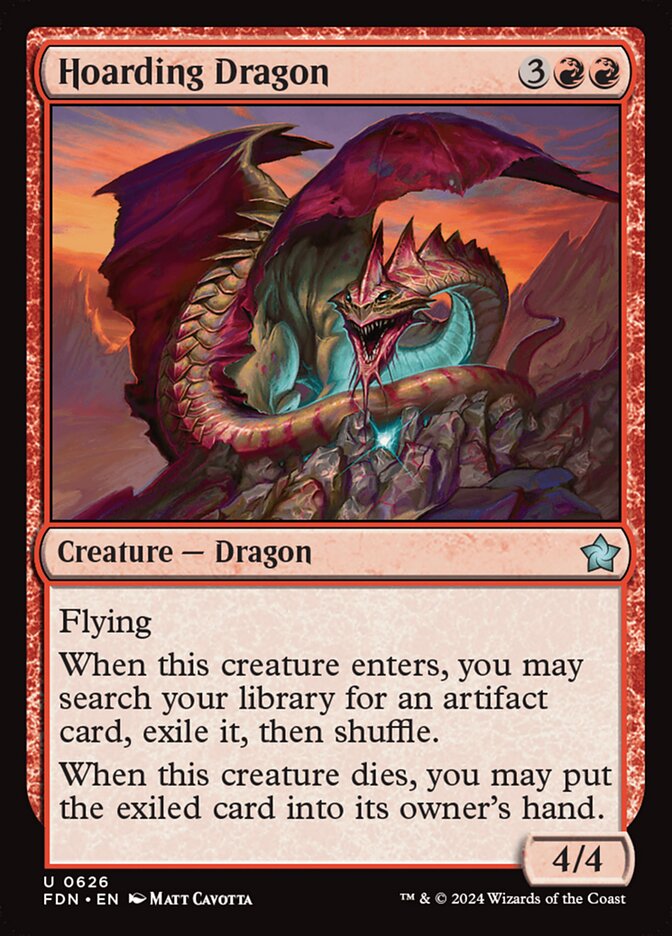 Hoarding Dragon card front