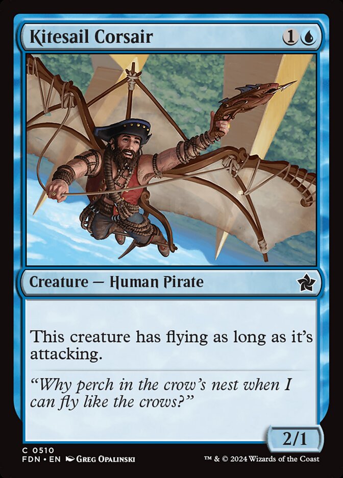 Kitesail Corsair card front