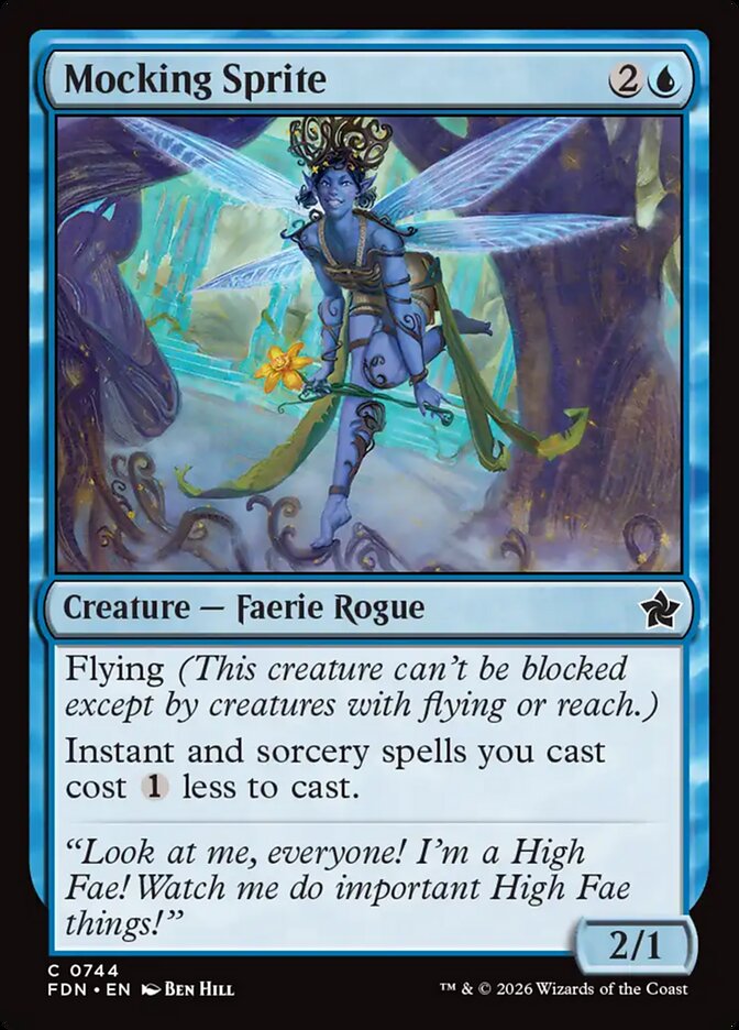 Mocking Sprite card front