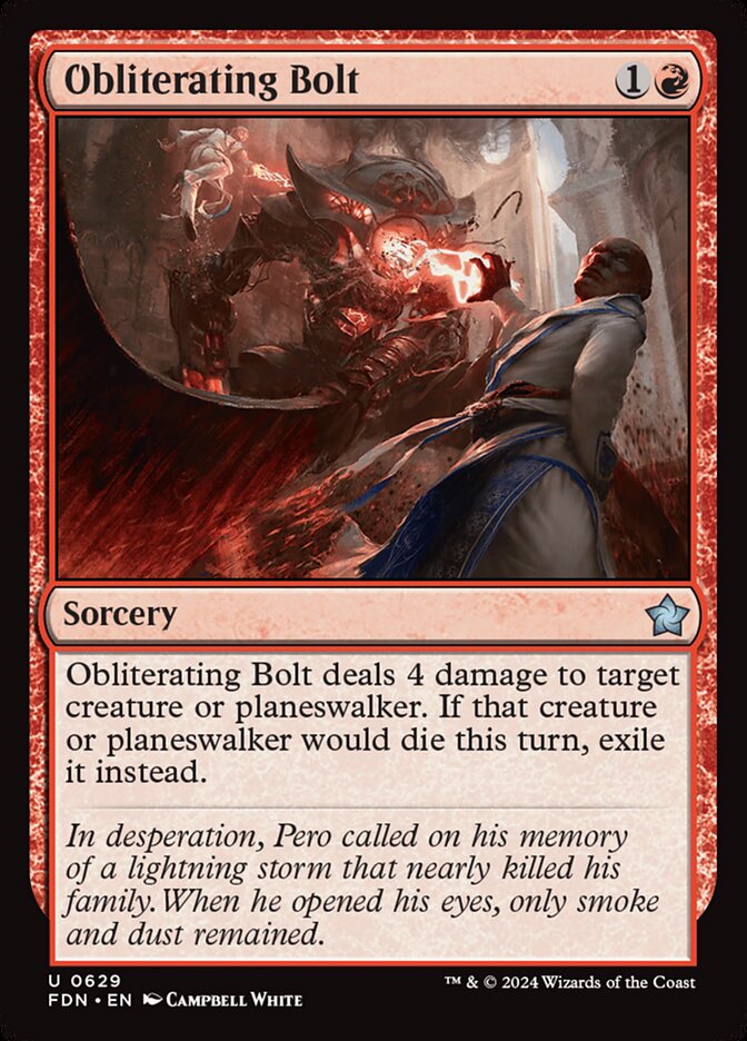 Obliterating Bolt card front