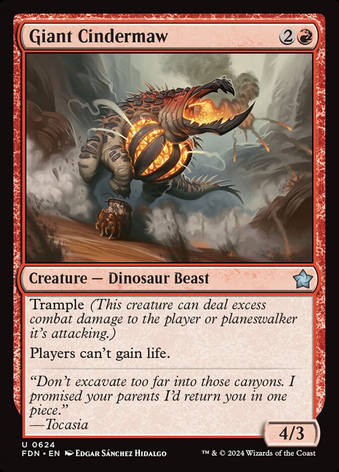 Giant Cindermaw card front