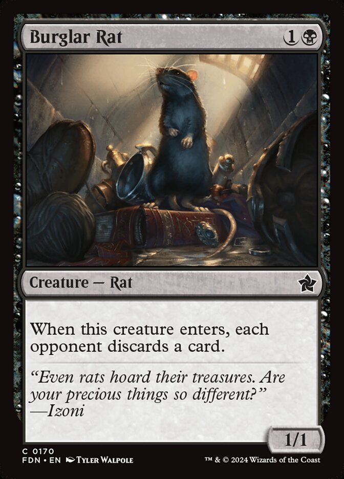 Burglar Rat card front