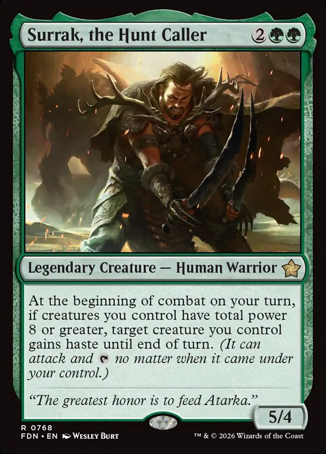 Surrak, the Hunt Caller card front