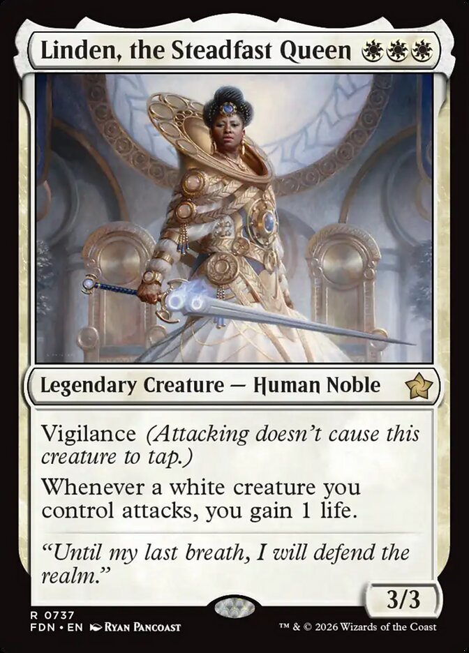 Linden, the Steadfast Queen card front