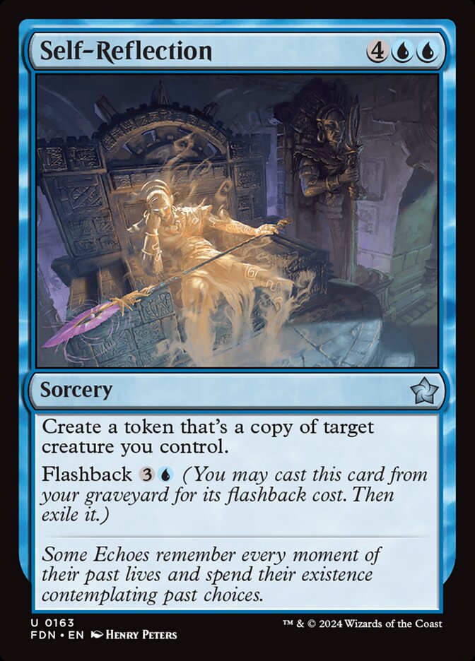 Self-Reflection card front