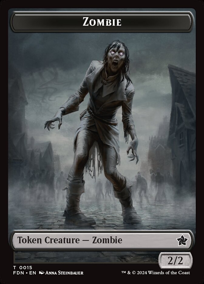 Zombie card front