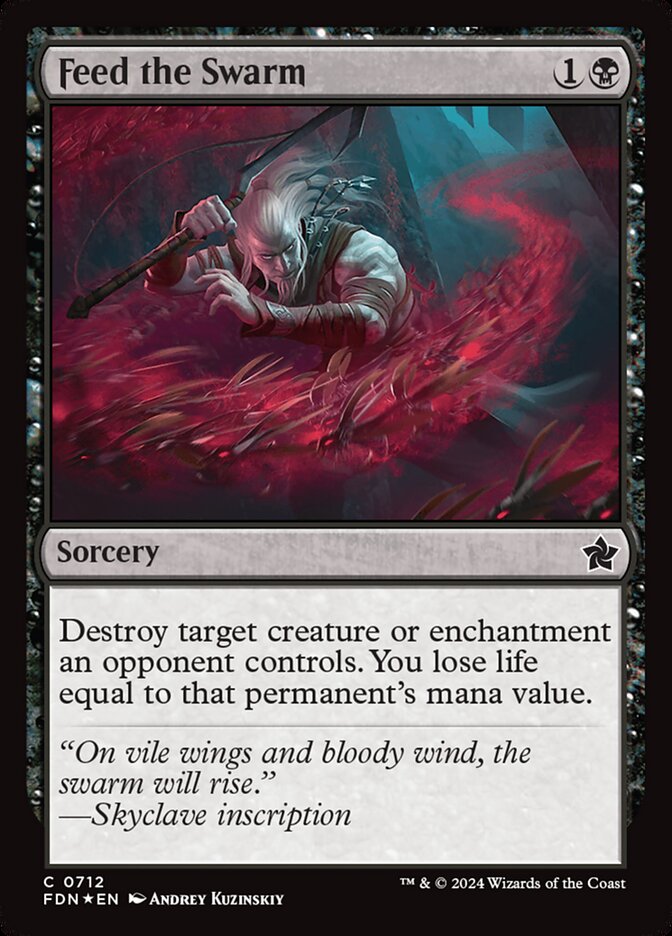 Feed the Swarm card front