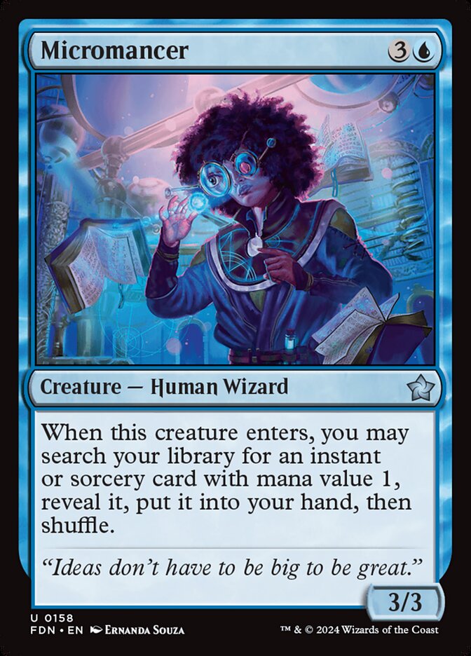 Micromancer card front