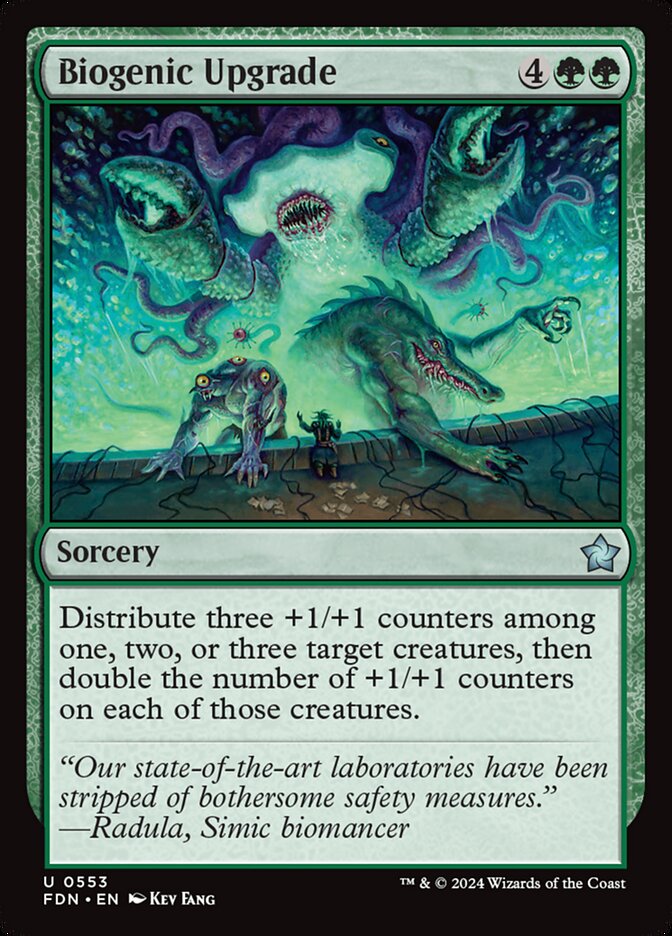 Biogenic Upgrade card front