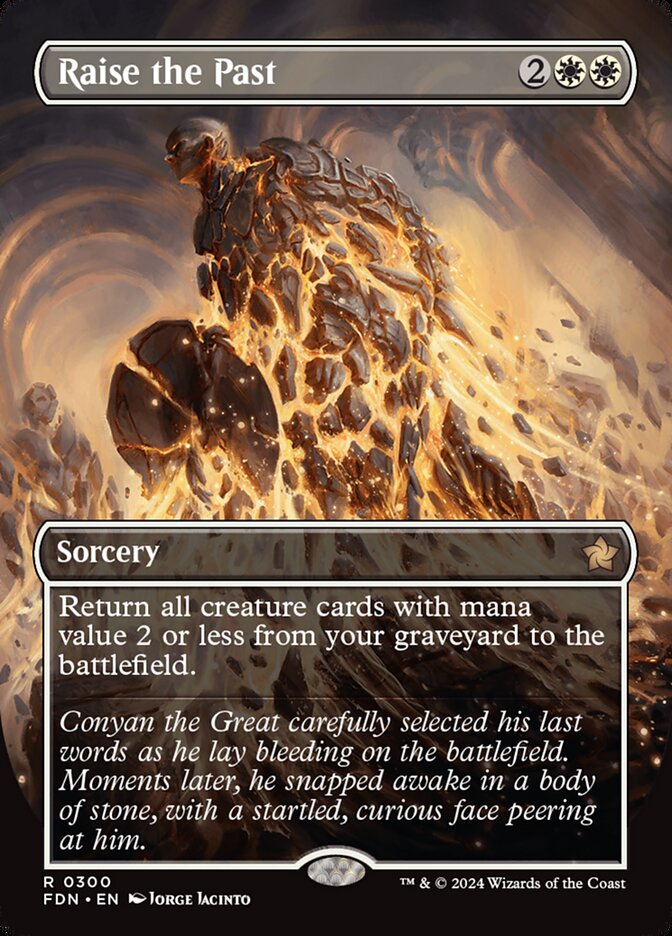 Raise the Past card front