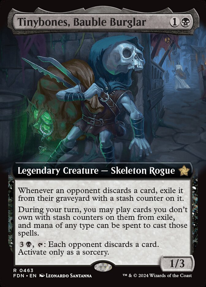 Tinybones, Bauble Burglar card front