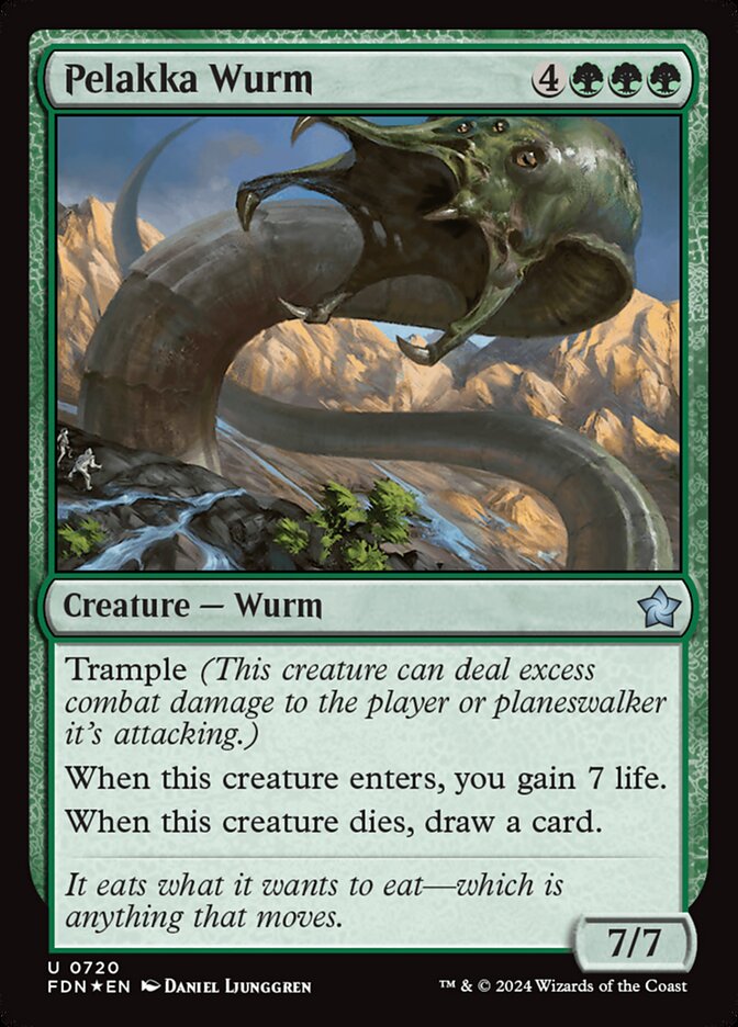 Pelakka Wurm card front