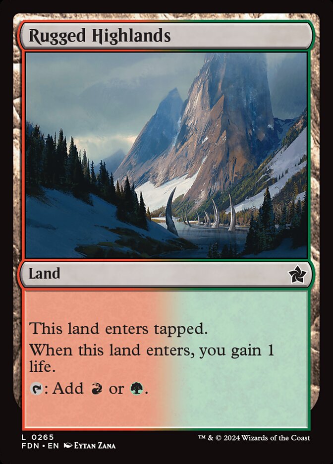 Rugged Highlands card front