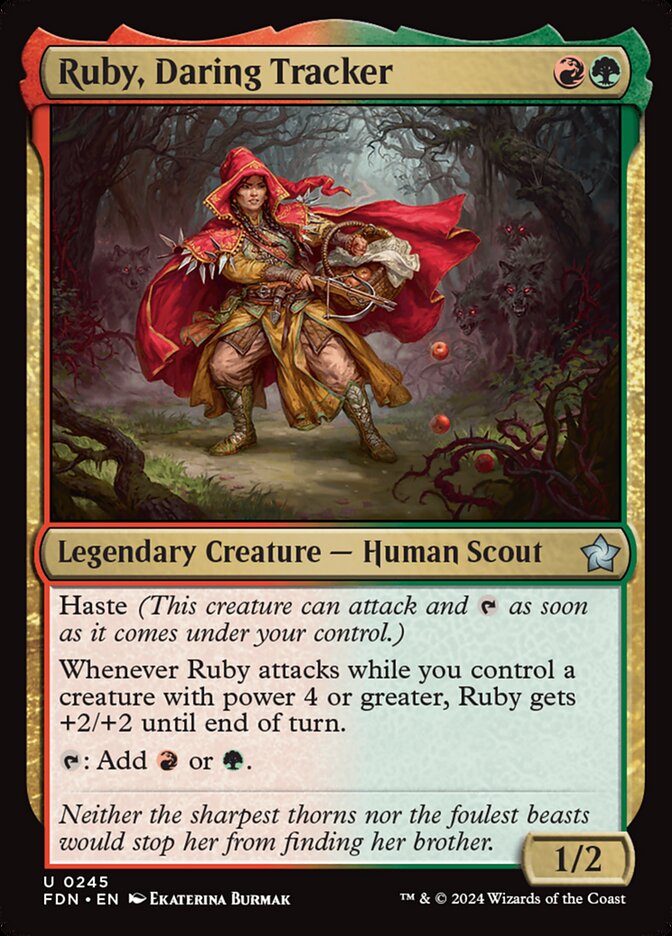 Ruby, Daring Tracker card front