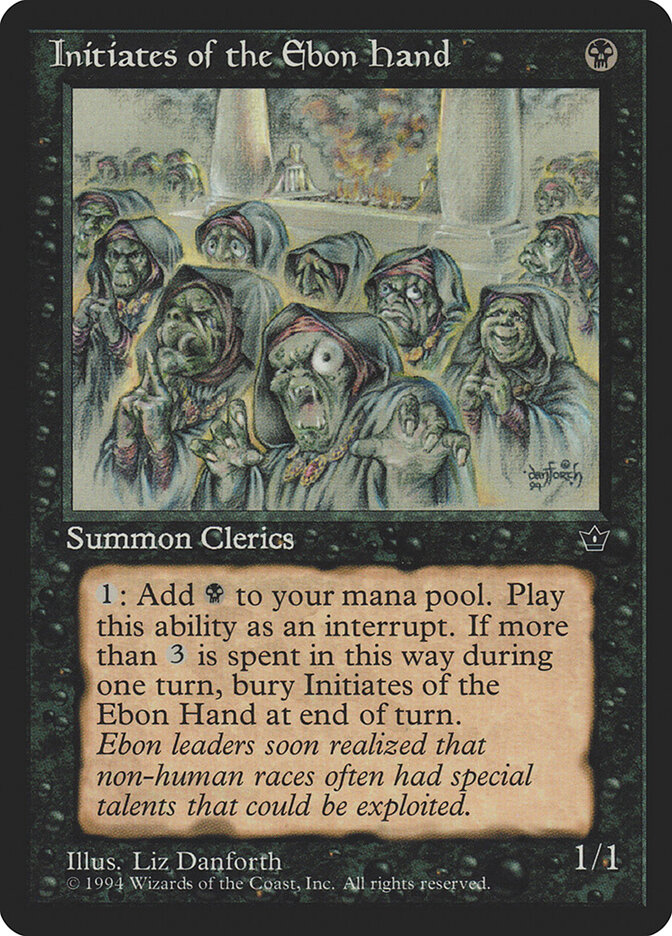 Initiates of the Ebon Hand card front