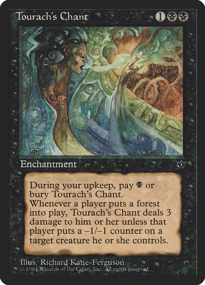 Tourach's Chant card front