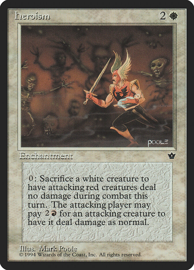 Heroism card front