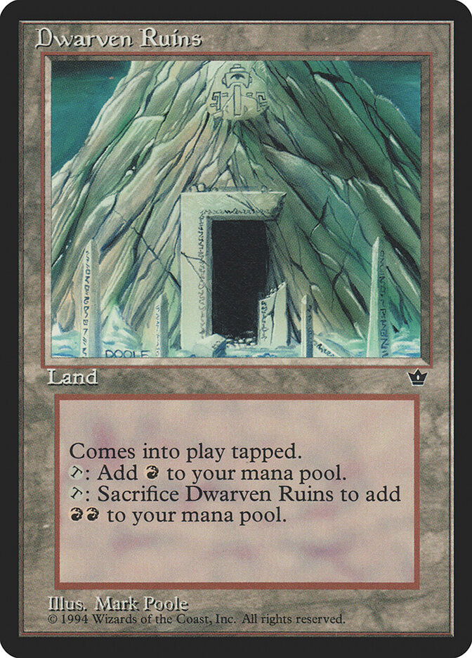 Dwarven Ruins card front