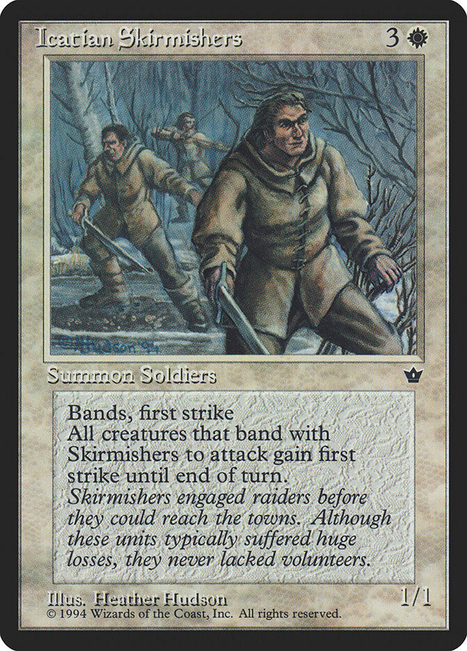 Icatian Skirmishers card front