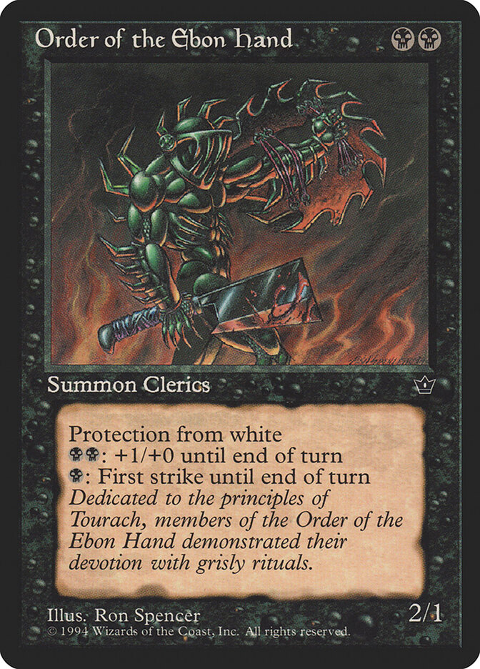 Order of the Ebon Hand card front