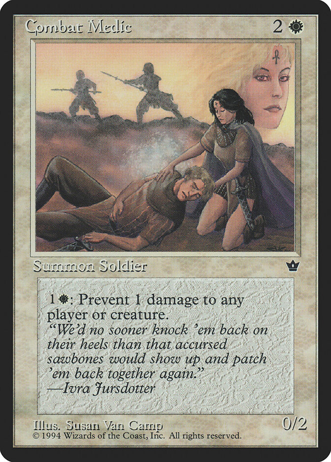 Combat Medic card front
