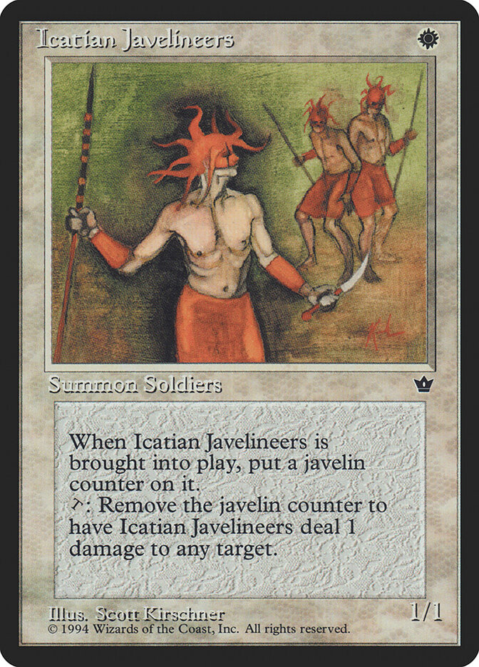 Icatian Javelineers card front