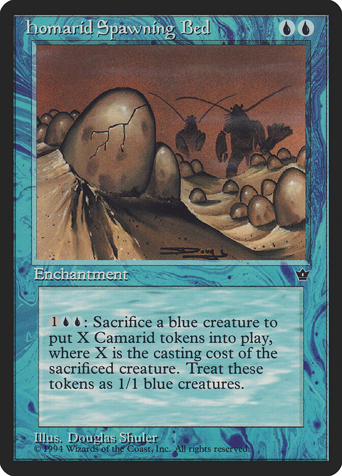 Homarid Spawning Bed card front