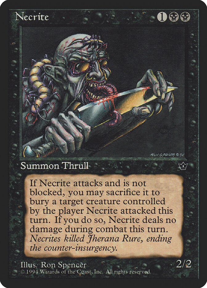 Necrite card front